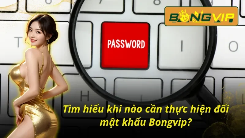 Khi nào cần tìm cách đổi mật khẩu Bongvip
