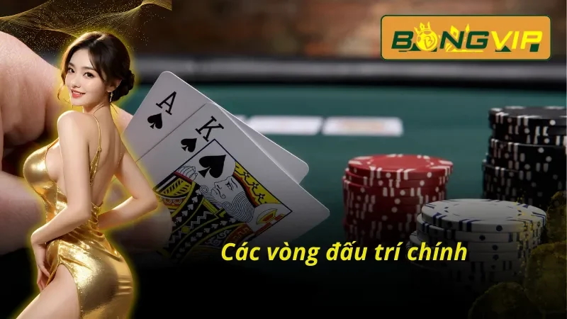 Chi tiết các vòng đấu Poker Bongvip cho bet thủ 